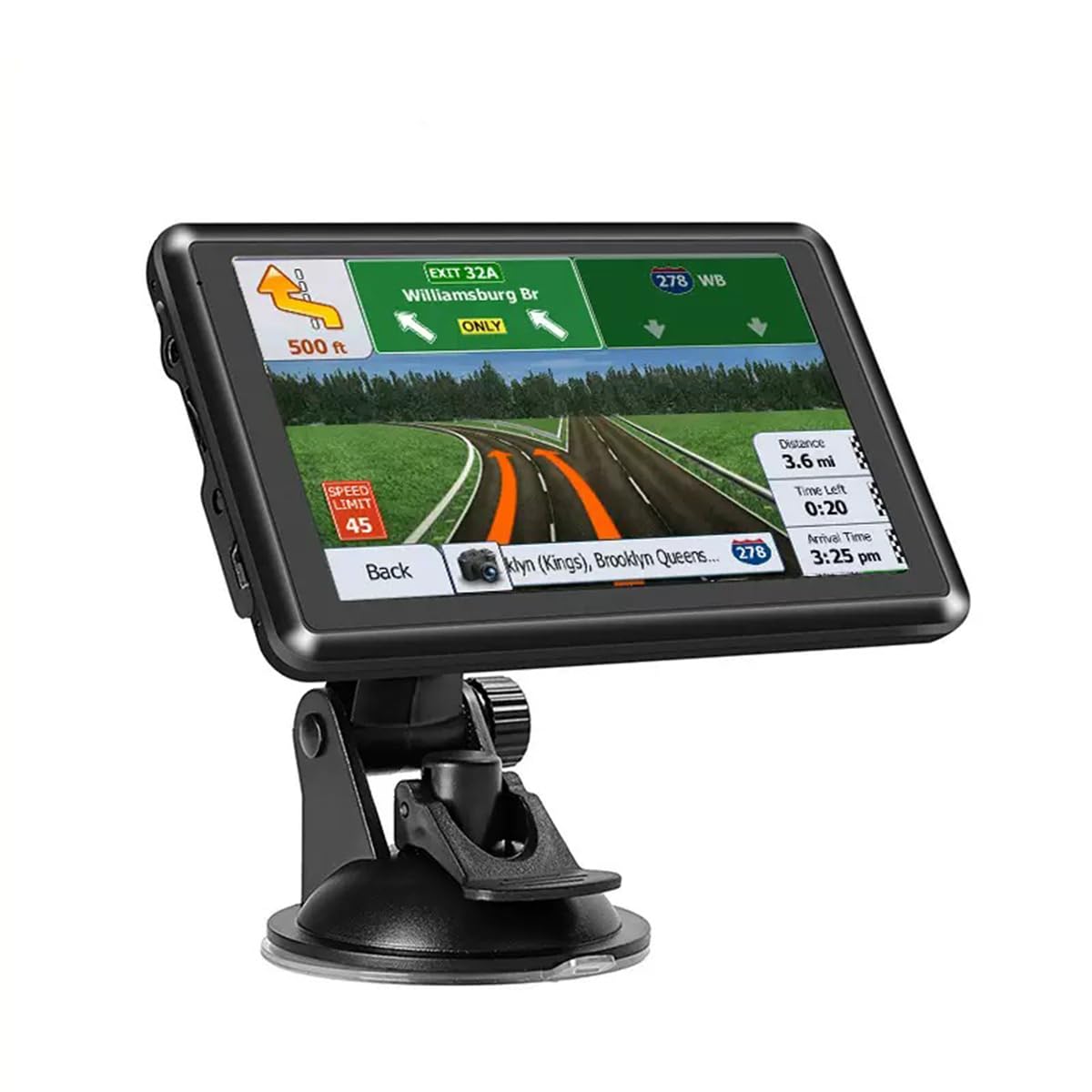5 Inch GPS Navigation System for Car Truck 2026 - Touchscreen Navigator with UK Maps, Lifetime Free Map Updates, Voice Broadcast, Speed Camera Warning, Vehicle GPS Unit - 1