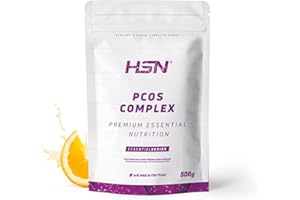 HSN Myo-Inositol + D-Chiro Inositol PCOS Complex en Polvo | Naranja 500g = 83 Tomas por Envase | Formulado para Mujeres: 40:1 | Con Vitaminas y Minerales | No-GMO, Vegano, Sin Gluten
