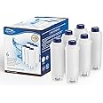 Aqualogis Coffee Machine Filter for DLSC002 with Activated Carbon Softener, Water Filter Compatible with Delonghi ECAM, Esam, ETAM, BCO, EC. (6)