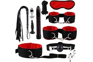 DAWNRAYS Mascarada Peso Kît para Adultôs Şęsxuạlêș Pạck Şęxuạlęș Séxǒ ǒfertas Aprovechar 11pcs/Set Plàcêr Juegôs Juguêtȅs Traje Bǒǹdâgê B`D`S`M Erótîcôṡ Pàrèjà Tobillo Rojo