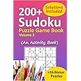 Sudoku Puzzle Game Book Volume 3: 200+ Easy, Medium, and Hard Large Print Puzzle Book For Adults