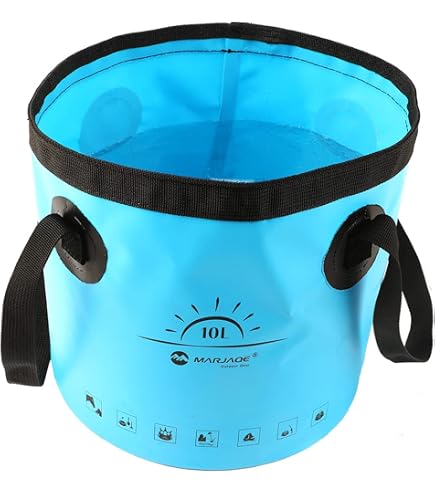 Seau Pliable 20L Spopal - Multifonction Pour Pêche, Camping, Jardinage Et Baignade