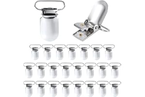 25st Silver Hängselklämmor, Ark Fästelement Clips Metall Hängselklämmor för Madrassöverdrag Soffkudde