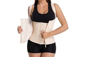 ZCJ Waist Trainer Damen Korsett Shapewear für Bauchweg, Bauchweggürtel Body Shaper Corsage mit Latex Formend Taille & Bauch | Sporttauglich Alltagstraining