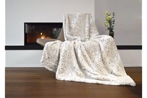 Mesana SCHNEELEOPARD, Größe ca. 150x200 cm, Farbe weiß F-10153/00