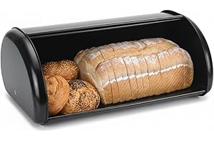 Quttin | Panera Moderna con Tapa y Con Sistema de Apertura y Cierre Práctico - Panera para Guardar el Pan o Bollería, Ideal para la Encimera de la Cocina