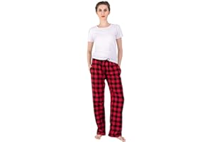 JTPW Women's 100% Cotton Super Soft Flannel Pajama/Lounge Bottoms With Pockets