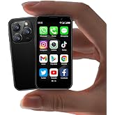 BLKE S Mini Smartphone with 3.0" HD Touchscreen, Android Phone Mini Unlocked, Facial Recognition, WiFi, GPRS, Ultra-Thin Body