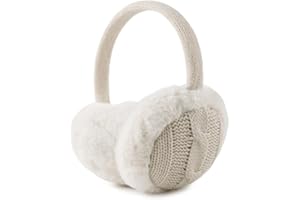 PESAAT Peasst Knit Kids Ear Muffs Plush Toddler Earmuffs Winter Ear Cover Girls Boys Cold Weather Ear Warmer