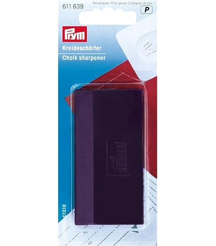 Prym Gesso Da Sarto Bianco - Matita Per Tessuti Da 5x5 Cm, Rimovibile, Per Cucito E Sartoria - 1 Unità