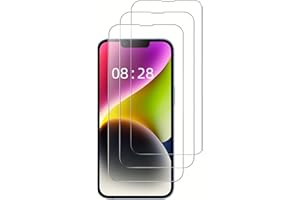 KIORZIESK 3 Pièces Verre Trempé Pour iPhone 14 iPhone 13 iPhone 13 Pro Film Ecran Protection écran Vitre Protecteur Ultra Résistant Anti Rayures Sans Bulles Dureté 9H Glass 6,1 Pouces HD Ultra Transparent