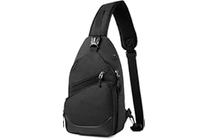 VASCHY Borsa a tracolla da uomo, borsa a tracolla multipla, per uomo e donna, impermeabile, per tutti i giorni, trekking, corsa, escursionismo