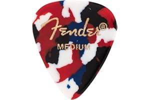 Fender - Púas 351 Shape Premium para guitarra eléctrica, acústica, mandolina y bajo (12 unidades)