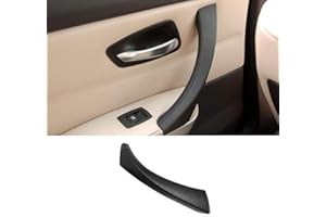 Jaronx Left Side Door Handles Outer Cover For BMW 3 Series E90/E91, Left Rear Door Handle Clasp Interior Door Trim Covers (Fits:BMW 325 328 330 335 2006-2011)(Black)