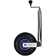 Maypole 48mm 100Kg Pneumatic Telescopic Jockey Wheel for Boat Trailers, Caravans
