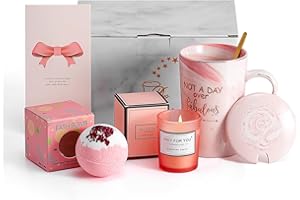 HUISHENG Not a Day Over Fabulous Gift Sets, Birthday Gifts for Women, Coffee Mug for Wife Mum Her Grandma Girl Teacher Friend, Christmas Graduation Valentines Mothers Day Presents