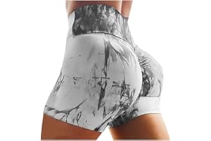 BIKETAFUWY Leggins corti versatili e utilissimi durante l’estate Pantaloncini Sportivi Donna Push Up Booty Shorts Fitness Vita Alta Elastici Collant Opaco per Palestra Sport