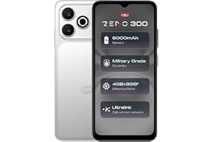 Itel Zeno 300 | 6000mAh Mega Battery Smartphone | 18W Type-C Fast Charging | 6.56” HD+ 90Hz Display | Unisoc T7100 Octa-Core | 4GB + 8GB RAM, 64GB Storage | Android 16 Go | Silver Mist