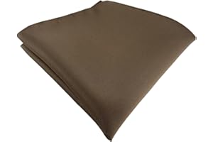 TigerTie - Fazzoletto da taschino in raso tinta unita – Panno poliestere – Dimensioni 26 x 26 cm