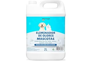 PLANTAWA Eliminador de Olores Mascotas al Instante 2l. Neutralizador Enzimatico Olores Orina Heces Vómitos. Interior y Exterior. Patio Jardin. Anti olor orines Perros Gatos. El embalaje puede variar