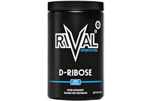 RIVAL SPORTS FUEL D-RIBOSE Powder 100% Pure 1kg Tub Great for ATP Energy Levels and CFS Non GMO