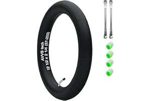 Chambre à air 12 1/2 x 2 1/4 (57-203) – 12 pouces avec valve coudée 45° AV | Pour poussette, vélo enfant, tricycle | Avec 2 leviers | Compatible pneus 12" – AVVS tech