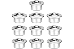 Bestomz Kugellager, Fördergerät, Kugellager, Transferkugeln, Edelstahl, Universal-Basis aus Metall, montierte Kugellager, 10 Stück