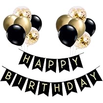 OakTree 3" It's My Birthday Badge - Sparkling Fizz Black Gold Holographic Party Pin