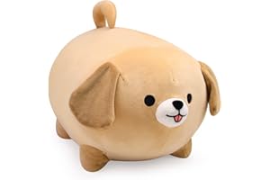 Desdfcer 23cm Hund Plüsch, Niedliches Plüschtier Hund Plüsch Kissen, Weiches und kuscheliges Lendenkissen Hund Plüschpuppe Spielzeug Weihnachten Plüschtier