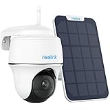 Reolink 360° PTZ Videocamera Sorveglianza Batteria Solare, 3MP Telecamera WiFi Esterno Senza Fili, Visione Notturna IR, Imper