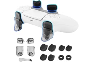 NiTHO FPS Precision Kit para Mando PS5, Incluye Anillos de Precisión, Extensiones para Gatillos y Botones, 3 Tamaños de Empuñaduras para Pulgar, Mejora el Precisión Compatible con PS5