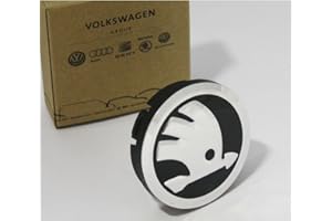 Skoda 5E0601151FOD Tapacubos (1 unidad), color negro cromado