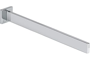 GedoTec Esclusivo Barra Porta asciugamani da parete fisso Modello LUMINA cromato lucidato lucido Lunghezza 325 mm Alluminio massiccio Altezza 45 provato Qualità di marca