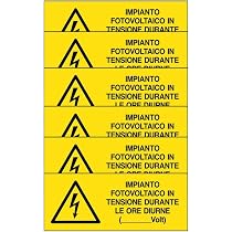 Etichetta di sicurezza per connessione elettrica, 40 x 50 mm