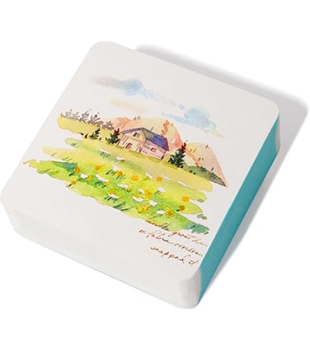 SMLT Aquarellpapier Block A4 – 260 G/m², 20 Blatt | 100% Recycelt, Säurefrei | Für Alle Aquarelltechniken