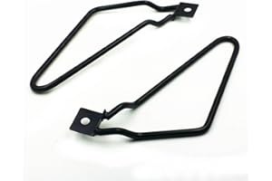BHYSHOP Schwarze Satteltaschen-Halterung für Harley Sportster XL Dyna Fat Bob