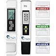 OCEAN STAR Digital Ph Meter and Total Dissolved Solids EC Meter, Water Testing Kit with Buffer Powder Measure Range for Drinking Water, Hydroponics, Aquariums, Swimming Pools