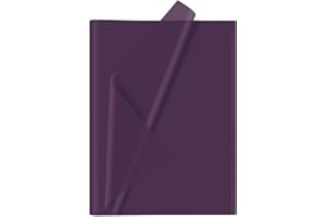 CHRORINE 60 Sheets Purple Tissue Paper Halloween Tissue Paper Art Gift Wrapping Tissue Paper Bulk for DIY Crafts Decor Birthday Wedding Holiday Halloween Party（ 20 x 14.5 inches）