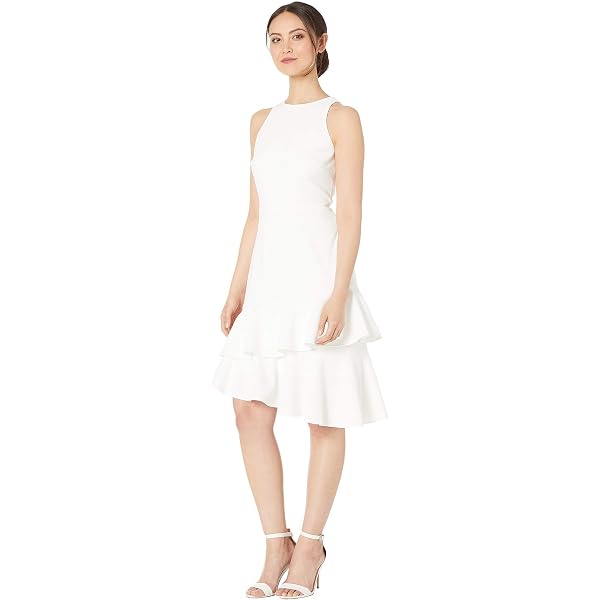 Nanette Lepore Women's Sleeveless Pintuck Shirtdress - Henley Neck With Self Tie Belt