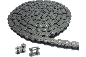 AZSSMUK #35 Roller Chain - 5 Feet Carbon Steel Material with 2 Connecting Links Industrial Chain - 160 Links