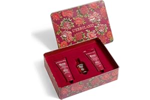 L'Erbolario ROSA PURPUREA Segreti di Bellezza TRIO Edizione Limitata Profumo 50 ml, Bagnogel 100 ml e Crema Profumata per il Corpo 100 ml