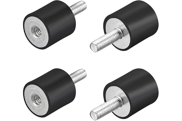sourcing map M6 hane hona gummihållare, vibrationsisolatorer, stötdämpare 20 mm x 20 mm 4 st