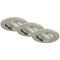 Briloner Leuchten Plafoniera Con FarettiLED Integrata, 5 W, Satinati, 13 X 7.5 X 7.8 Cm [Classe - 8