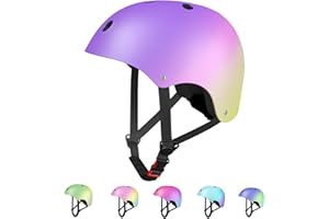 ‎LANOVAGEAR LANOVAGEAR Dziecięcy kask rowerowy dla malucha w wieku 2-14 lat, chłopców, dziewcząt, dorosłych, kask deskorolkowy, wielofunkcyjny, lekki kask do deskorolki, roweru, jazdy na rolkach, hulajnogę