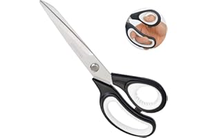GOTOCURE Premium Tailor Scissors Dressmaker Scissors Crafting Shears Soft Grip Dressmaking Sewing Fabric Leather Scissors, 24cm