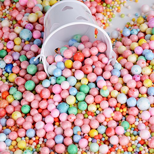 2 Beutel Mini Styroporkugeln Handwerk ca. 0,7 cm / 0,2 cm DIY Schaumstoff Dekoration Styroporkügelchen Füller - 4