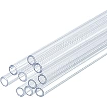 QUARKZMAN Kunststoff Schlauch 1,5mm ID X 3,5mm OD - 10 Stück 0,5m Transparent