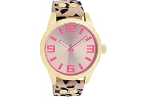 Oozoo Timepieces Damen Uhr - Armbanduhr Damen mit Lederarmband | Hochwertige Uhr für Frauen - Edle Analog Damenuhr in rund