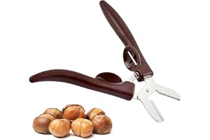 JINGAN Outil pour couper les châtaignes - Ouvre-châtaignes multifonctionnel - Pince à décapsuleur en métal - Ouvre-écrous en acier inoxydable 304 pour la cuisine à la maison