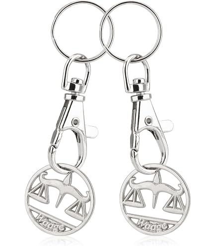Portachiavi Zodiaco Pesci Con Incisione, Regalo In Acciaio Per Uomo E Donna, 3 Cm - 3